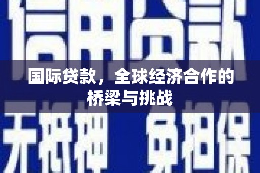 山阴国际贷款，全球经济合作的桥梁与挑战