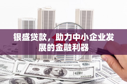 山阴银盛贷款，助力中小企业发展的金融利器
