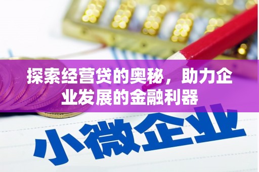 山阴探索经营贷的奥秘，助力企业发展的金融利器