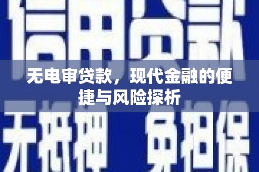 山阴无电审贷款，现代金融的便捷与风险探析