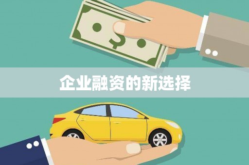 山阴企业融资的新选择