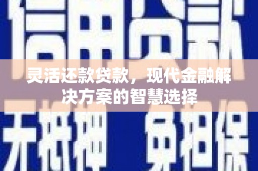 山阴灵活还款贷款，现代金融解决方案的智慧选择