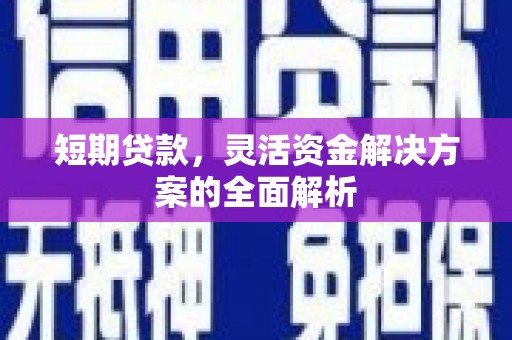 山阴短期贷款，灵活资金解决方案的全面解析