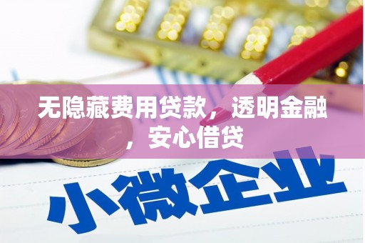 山阴无隐藏费用贷款，透明金融，安心借贷