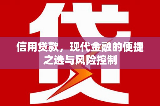 山阴信用贷款，现代金融的便捷之选与风险控制