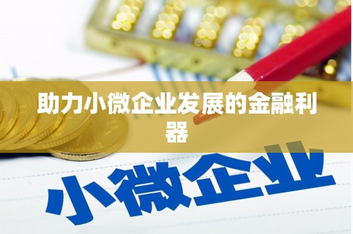 山阴助力小微企业发展的金融利器