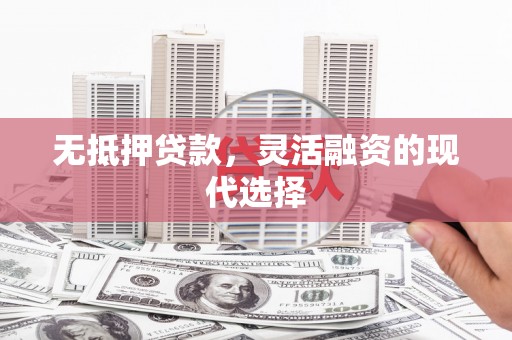 山阴无抵押贷款，灵活融资的现代选择
