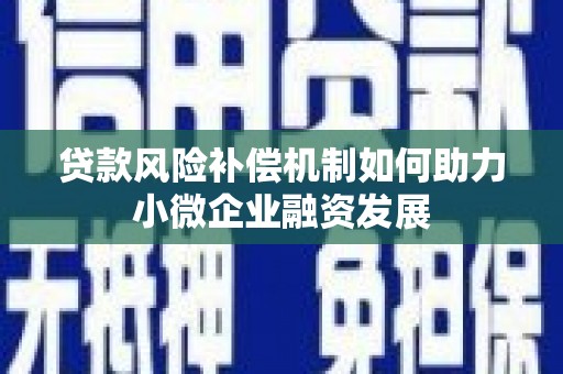 山阴贷款风险补偿机制如何助力小微企业融资发展