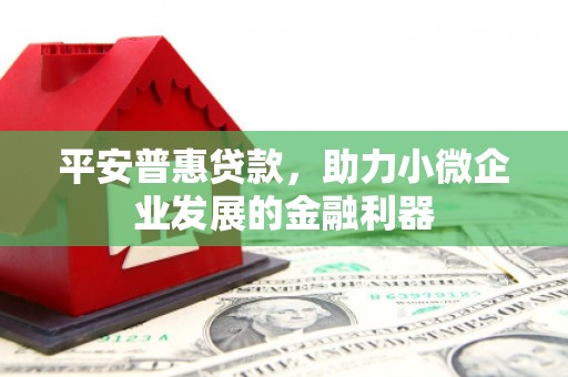 山阴平安普惠贷款，助力小微企业发展的金融利器