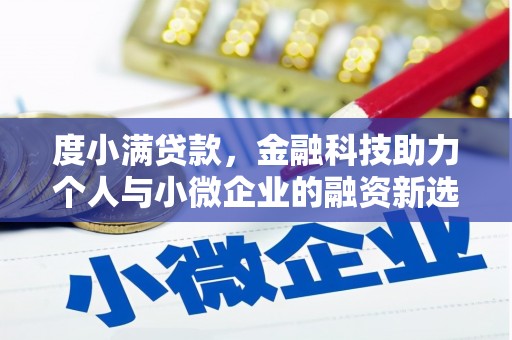 山阴度小满贷款，金融科技助力个人与小微企业的融资新选择