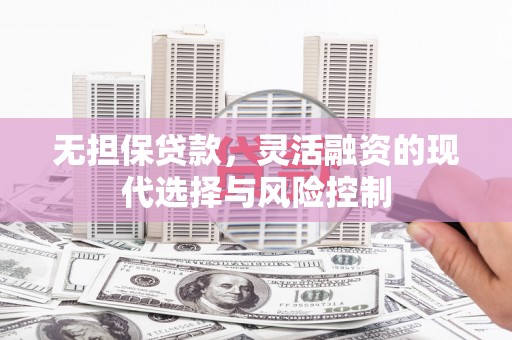 山阴无担保贷款，灵活融资的现代选择与风险控制