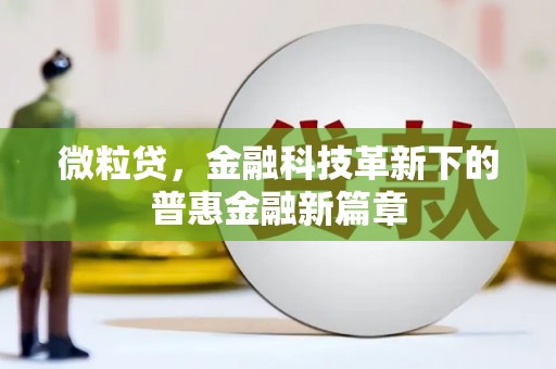 山阴微粒贷，金融科技革新下的普惠金融新篇章