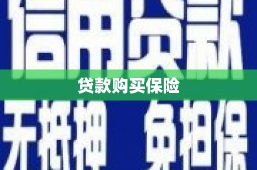 山阴贷款购买保险