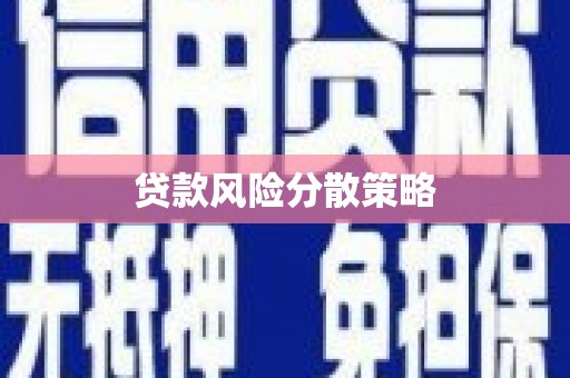 山阴贷款风险分散策略