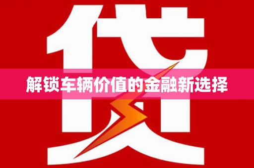 山阴解锁车辆价值的金融新选择
