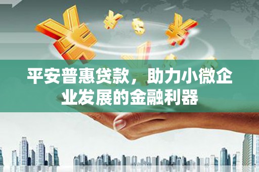 山阴平安普惠贷款，助力小微企业发展的金融利器
