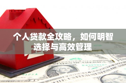 山阴个人贷款全攻略，如何明智选择与高效管理