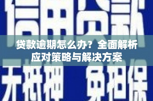 山阴贷款逾期怎么办？全面解析应对策略与解决方案