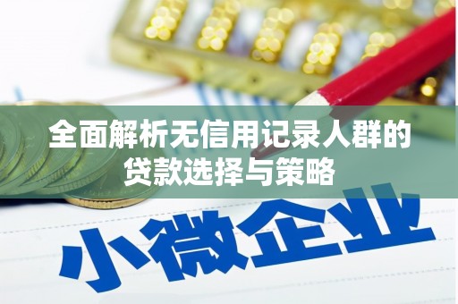 山阴全面解析无信用记录人群的贷款选择与策略