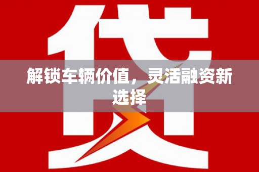 山阴解锁车辆价值，灵活融资新选择