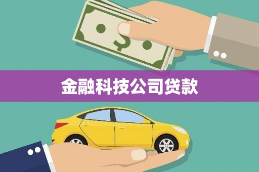 山阴金融科技公司贷款